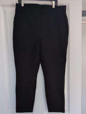 SPANX Black High-Waist Shaping Cropped Stretch Pant